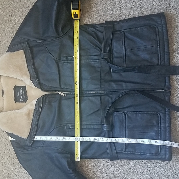The Connection New York Genuine Leather Jacket, Faux Fur Lined, Size Small - Picture 3 of 10